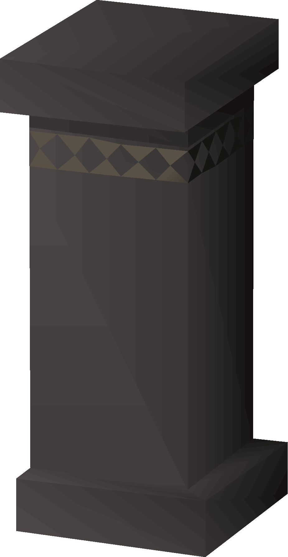 Left side of a fireplace