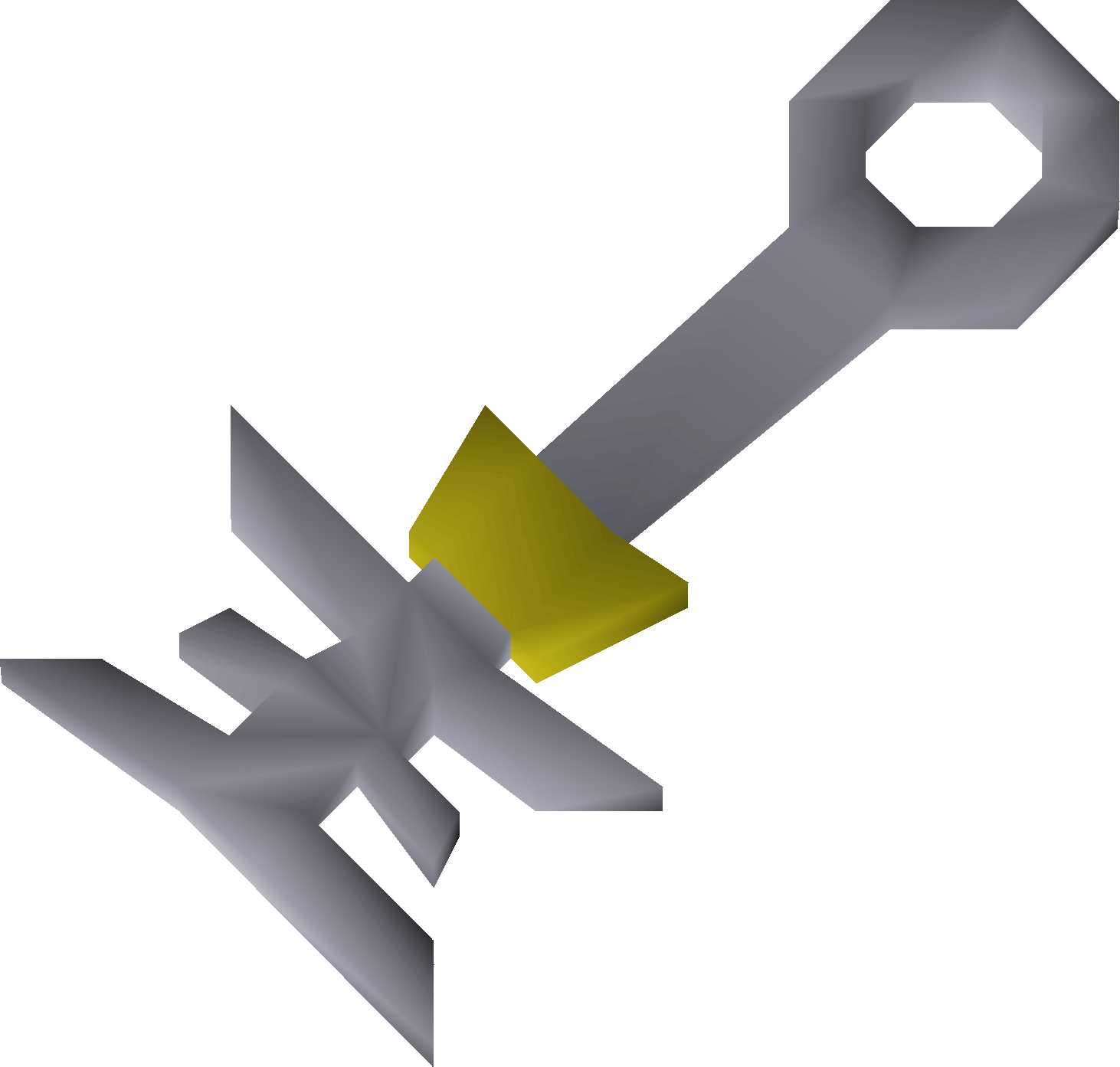 Strange implement