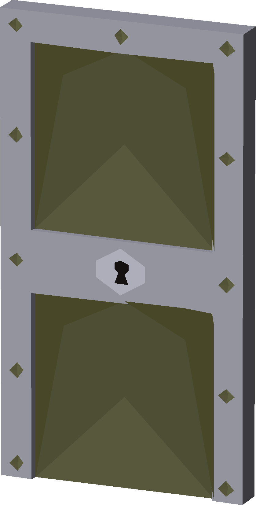 Solid silver door