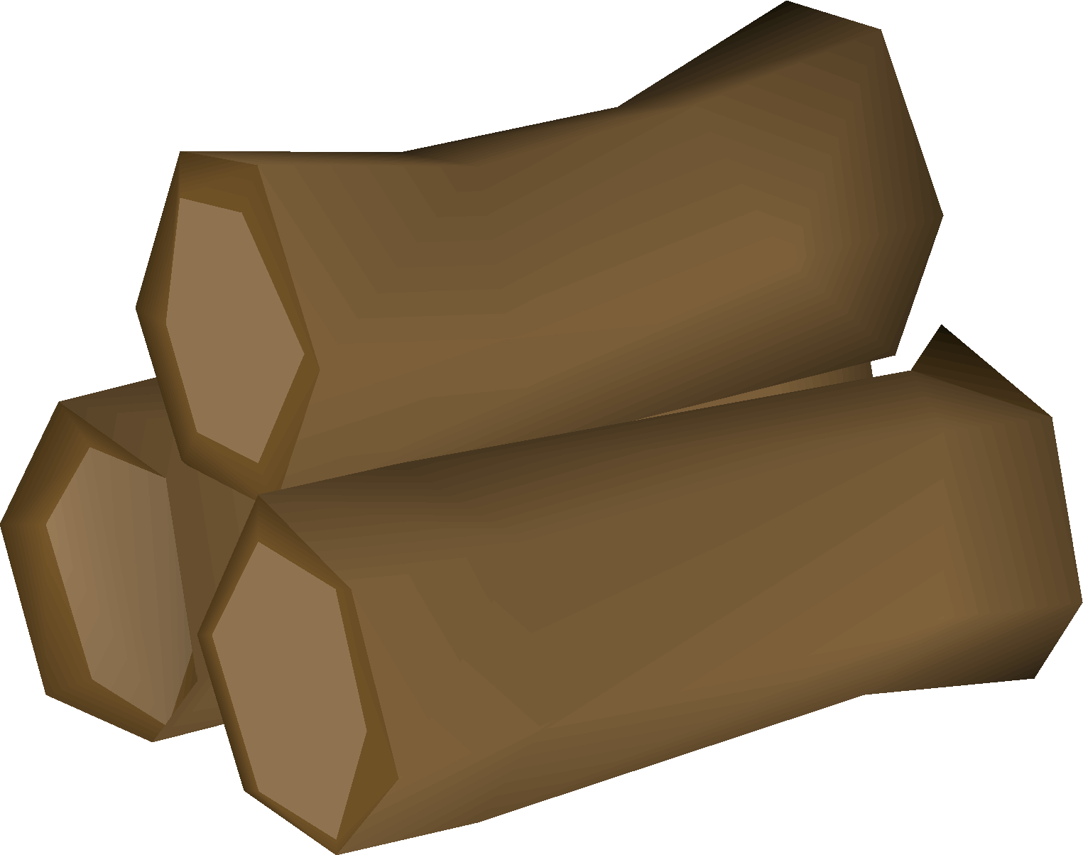 Sap-treated oak logs