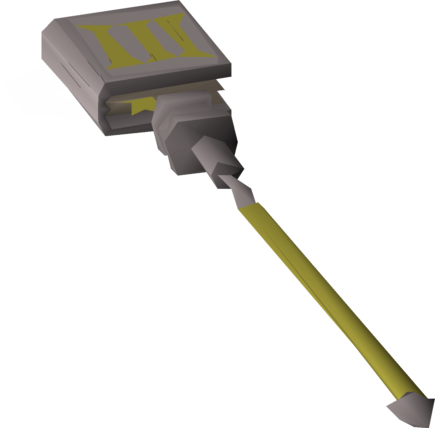 Steel staff of collection