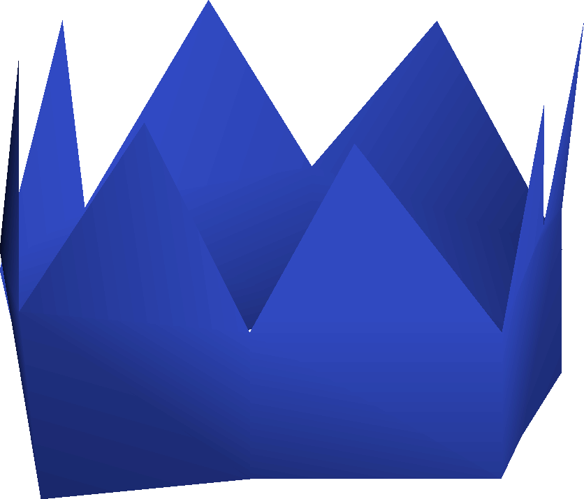 Blue paper hat
