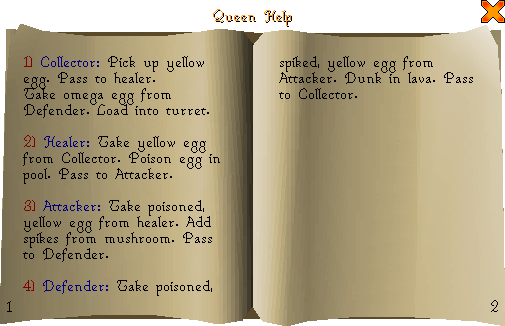The Queen help book when read.