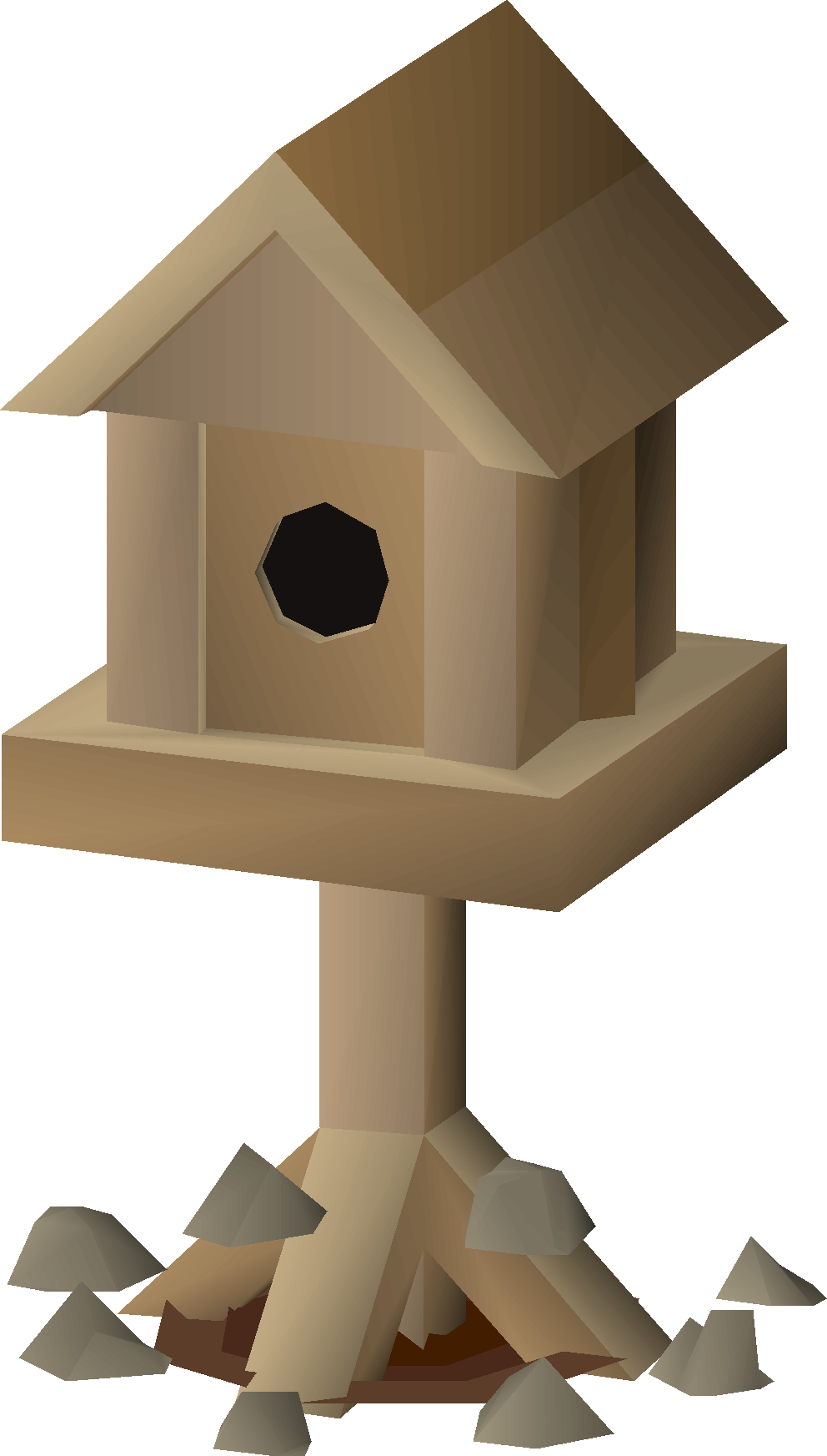 Oak birdhouse