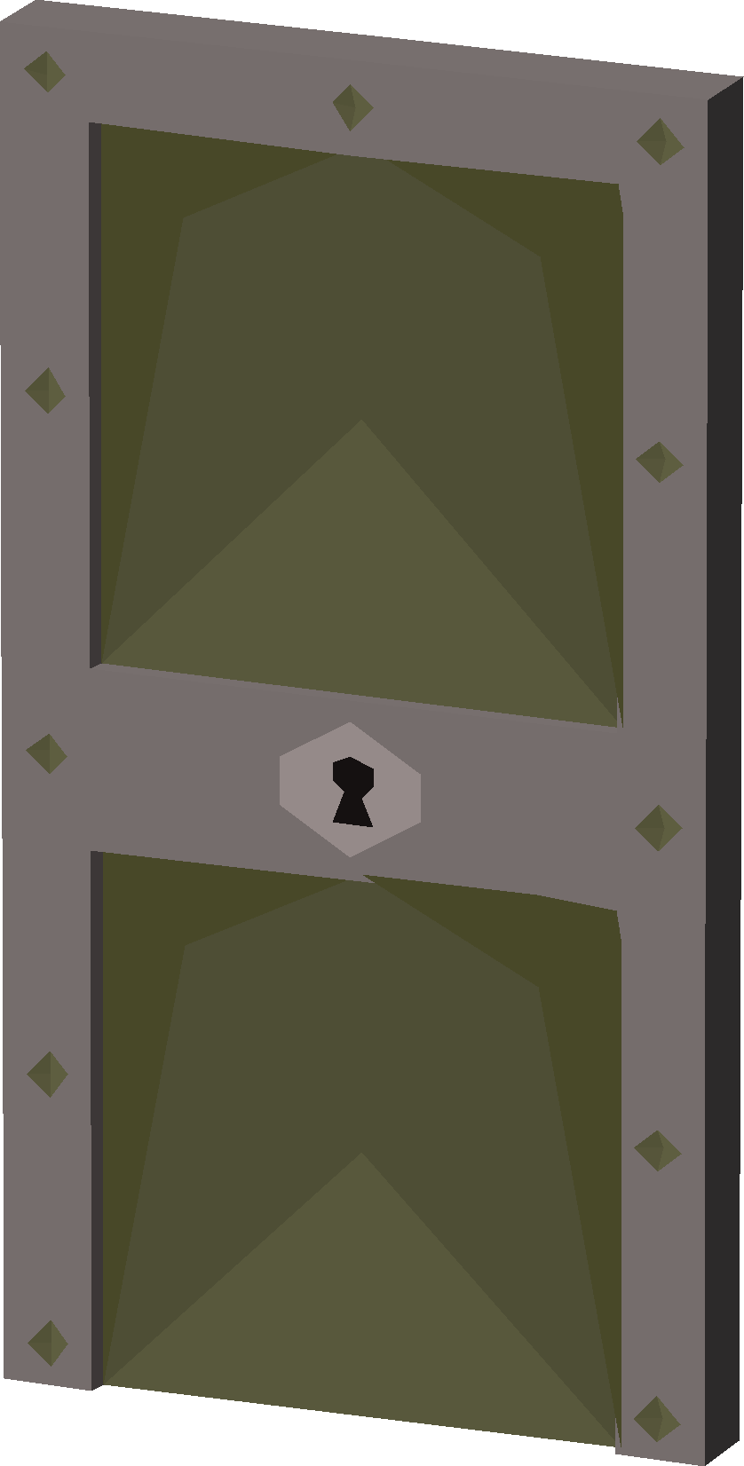 Solid steel door