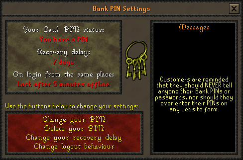 Bank PIN