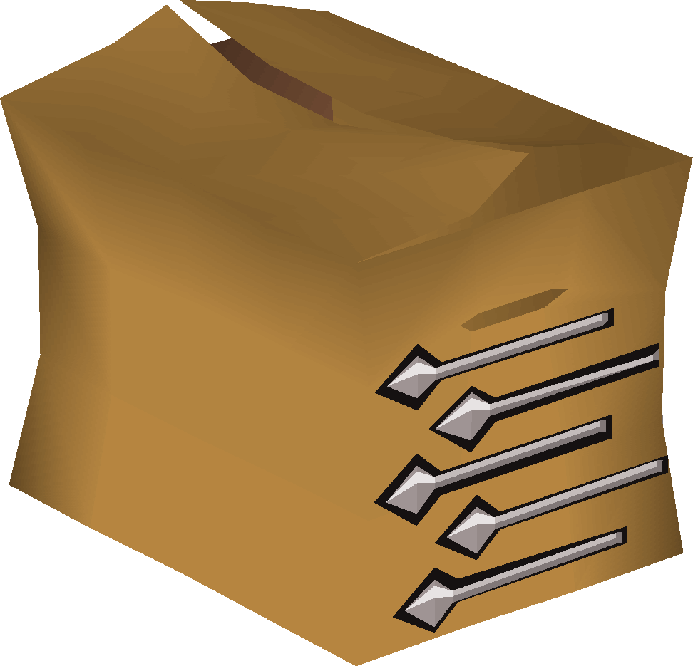 Unfinished broad bolt pack