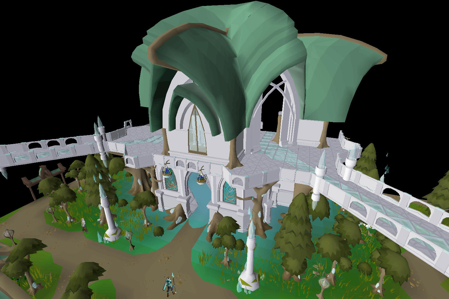 Prifddinas as it appears today, fully regrown.