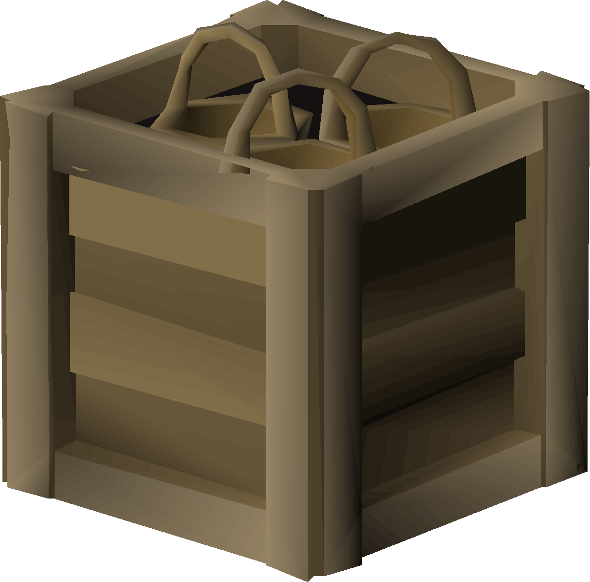 Crate of baskets