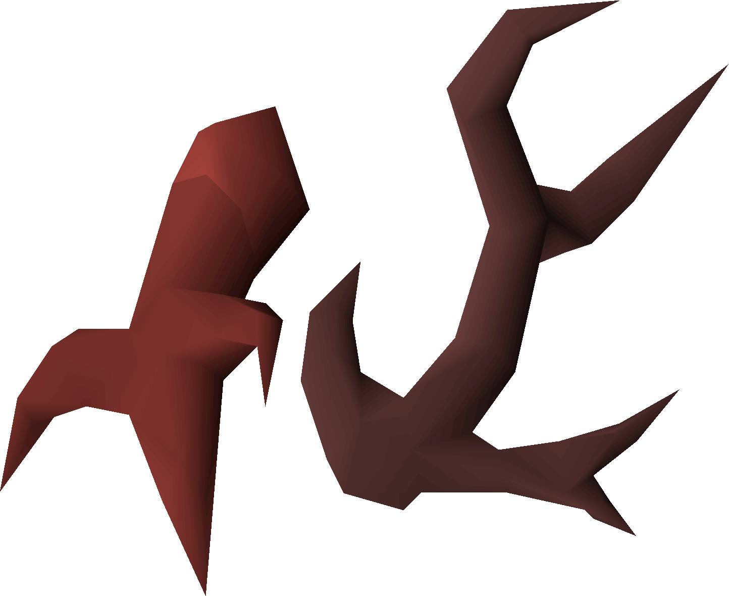 Broken antler