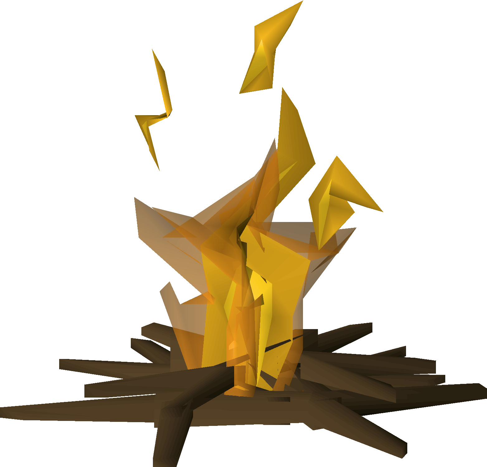 Burning driftwood