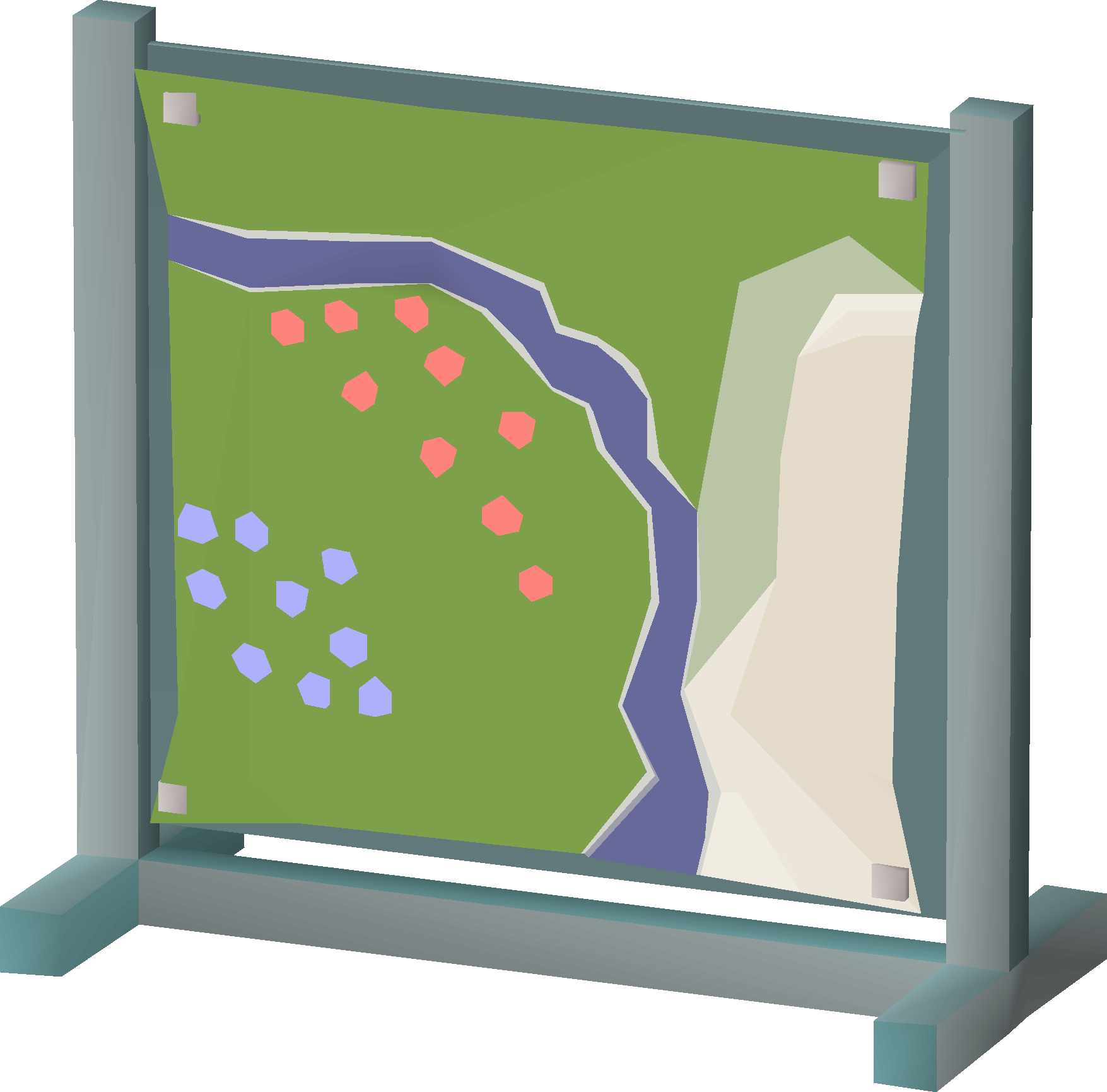 Tactical map frame