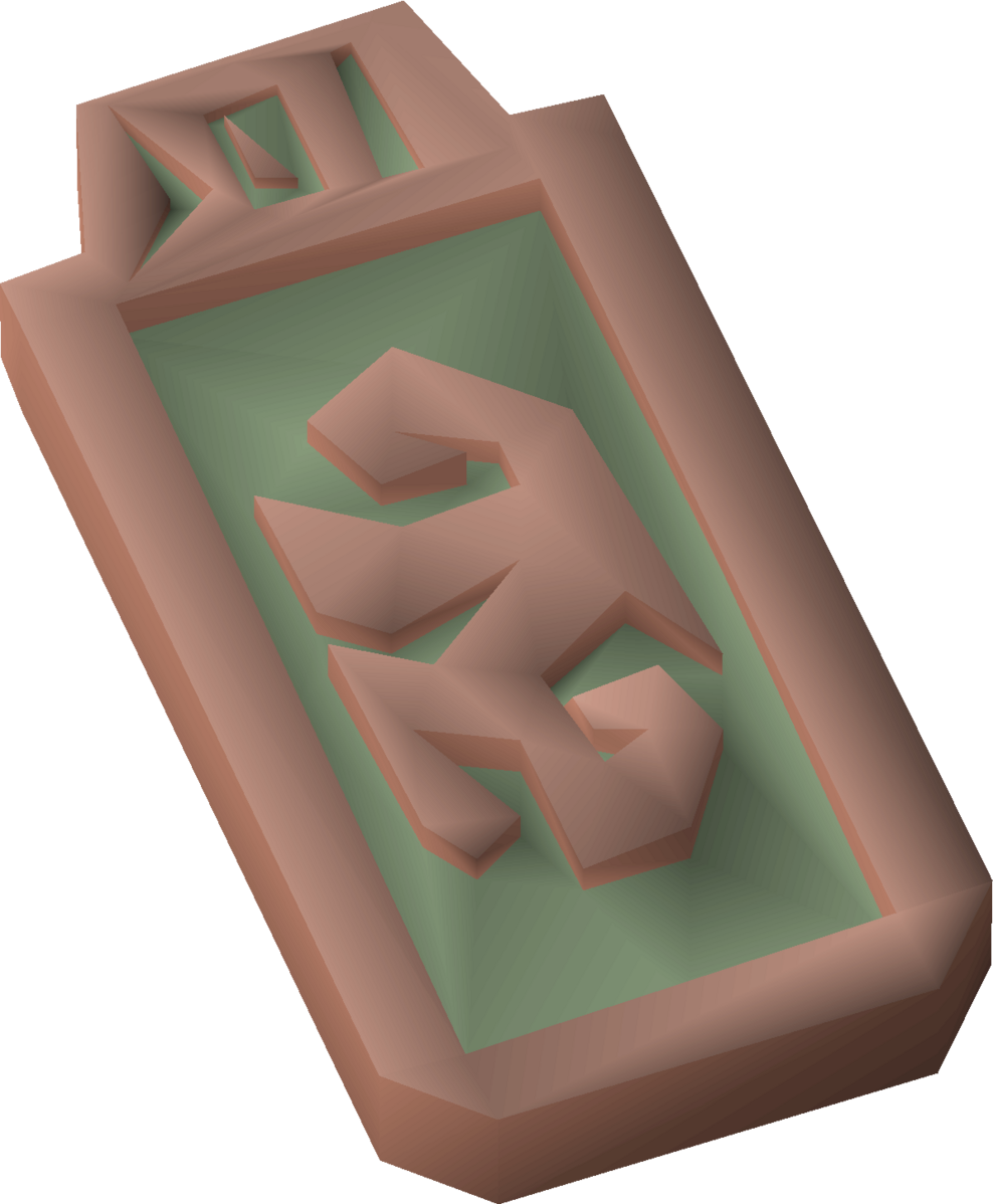 Scarred tablet