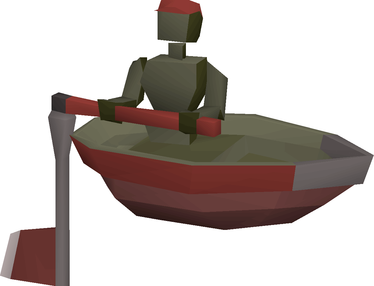 Toy boatman