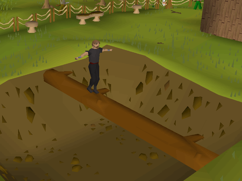 Log balance (Gnome Stronghold Agility Course)