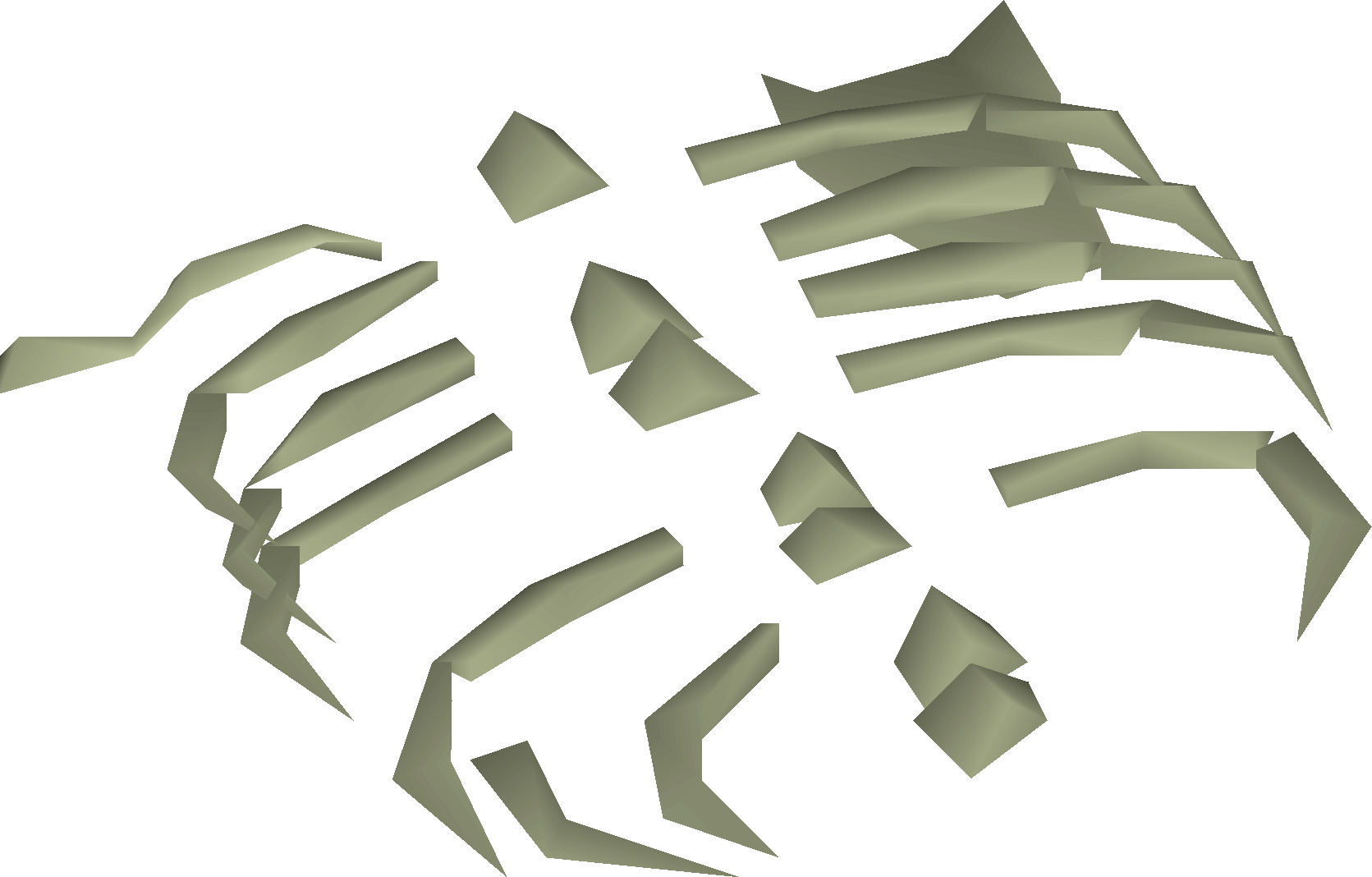 Small fossilised ribs