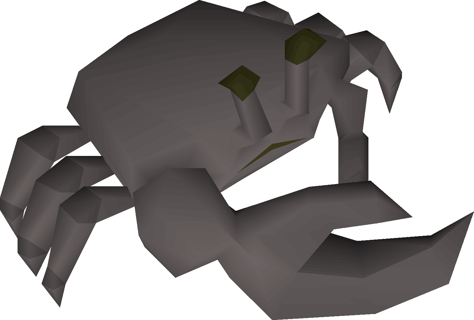 Burnt dark crab