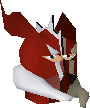 The chathead model for a player wearing the helm with body type A.