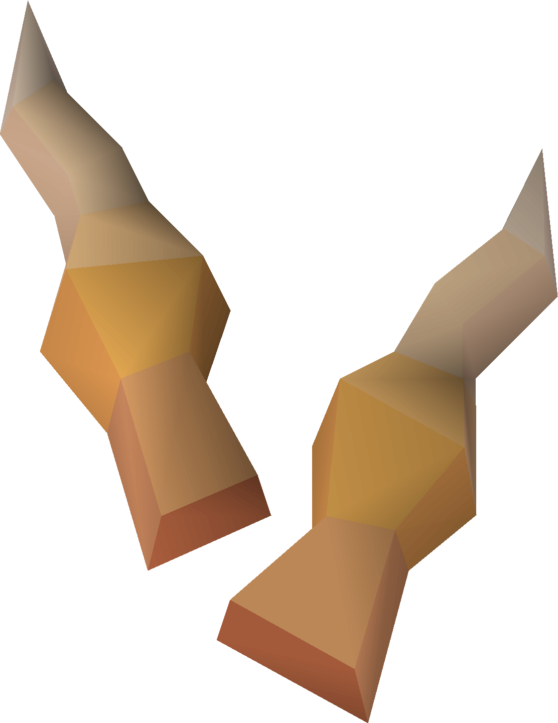 Carrot costume gloves