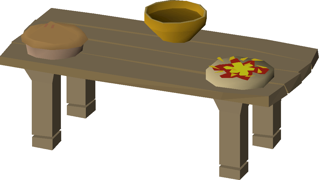 Buffet table