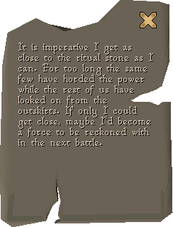 The stone tablet when read.