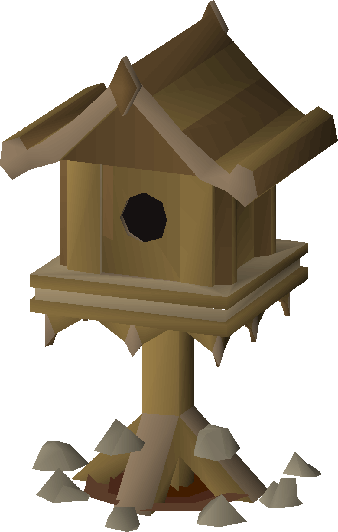 Teak birdhouse