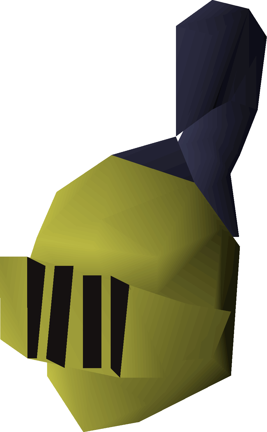 Decorative full helm (gold)