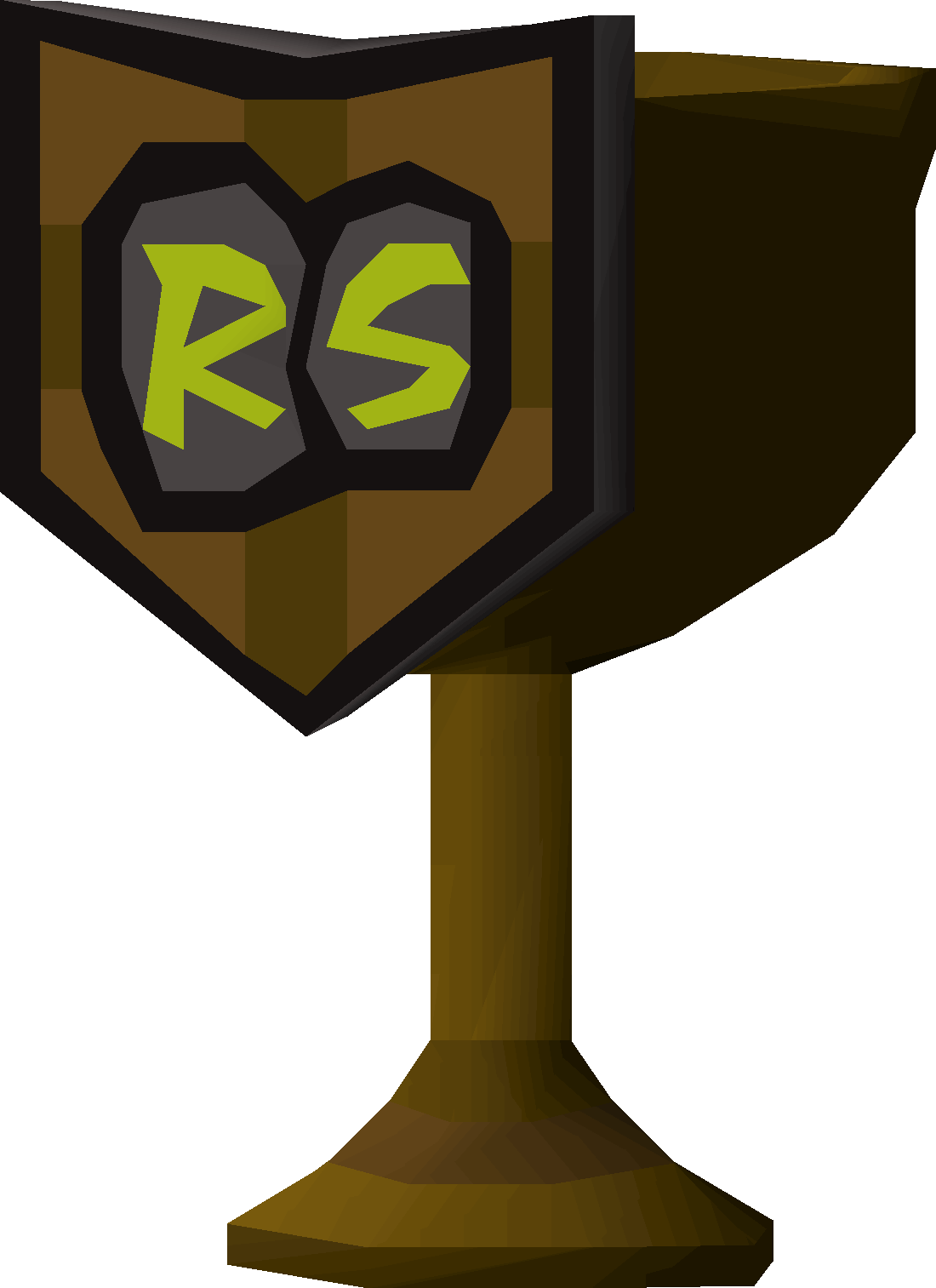Twisted bronze trophy