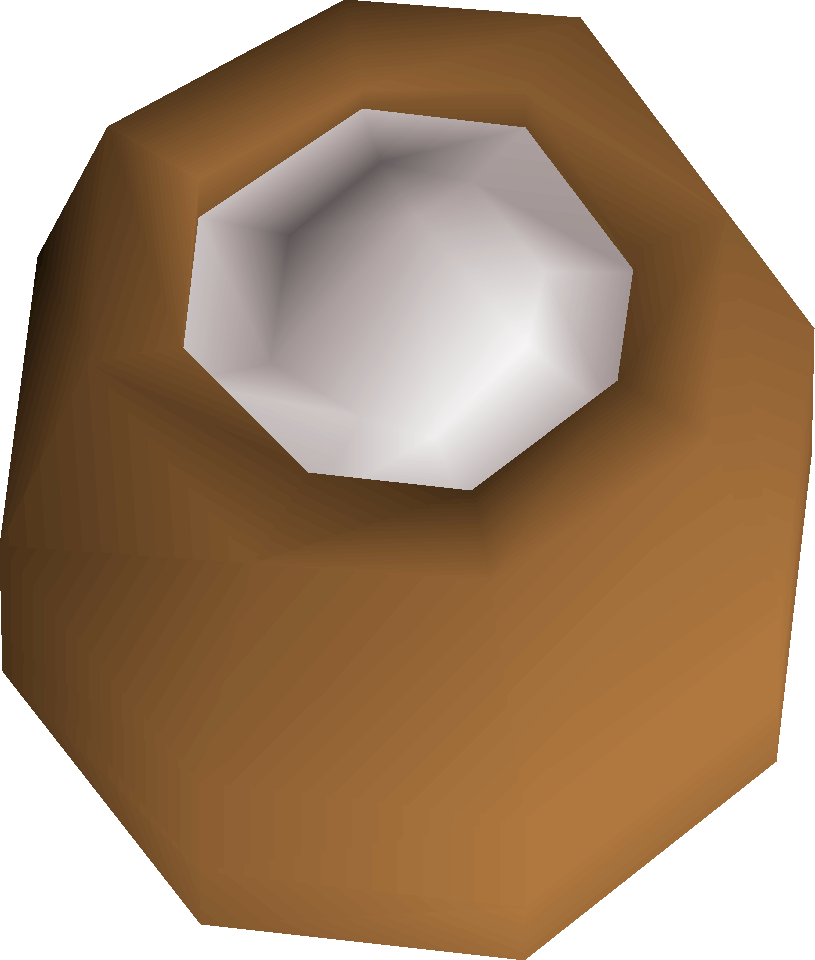 Pot of quicklime