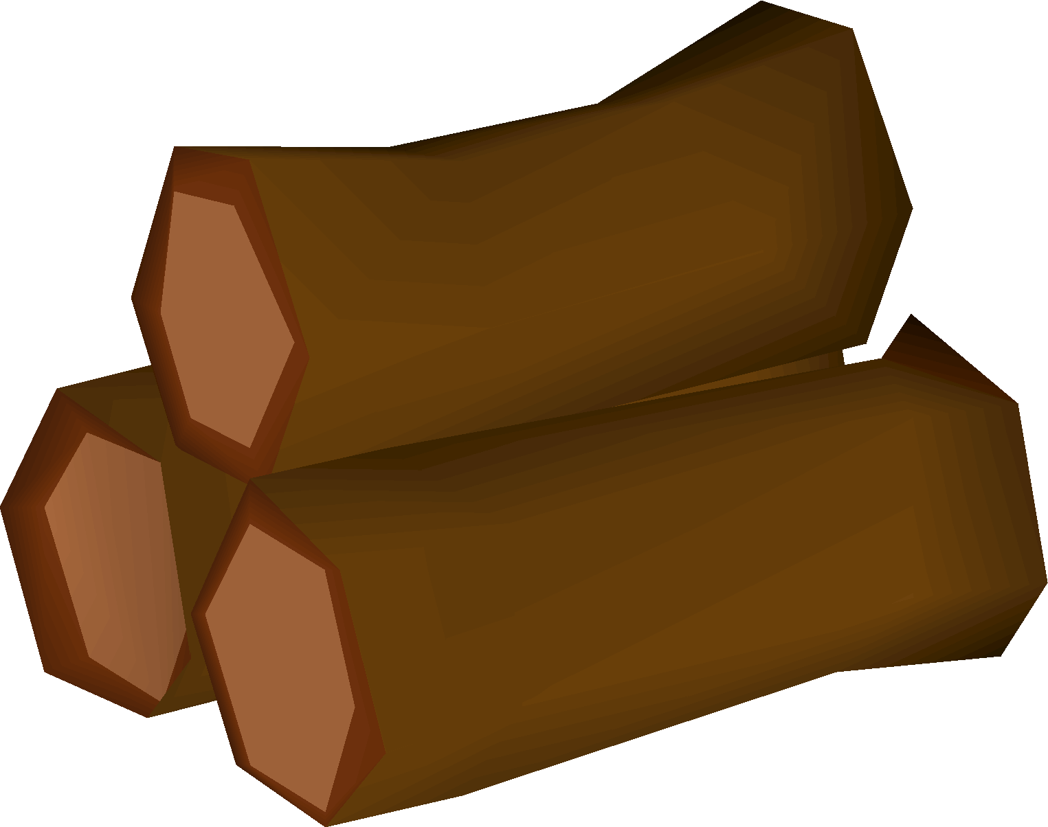 Sap-treated redwood logs