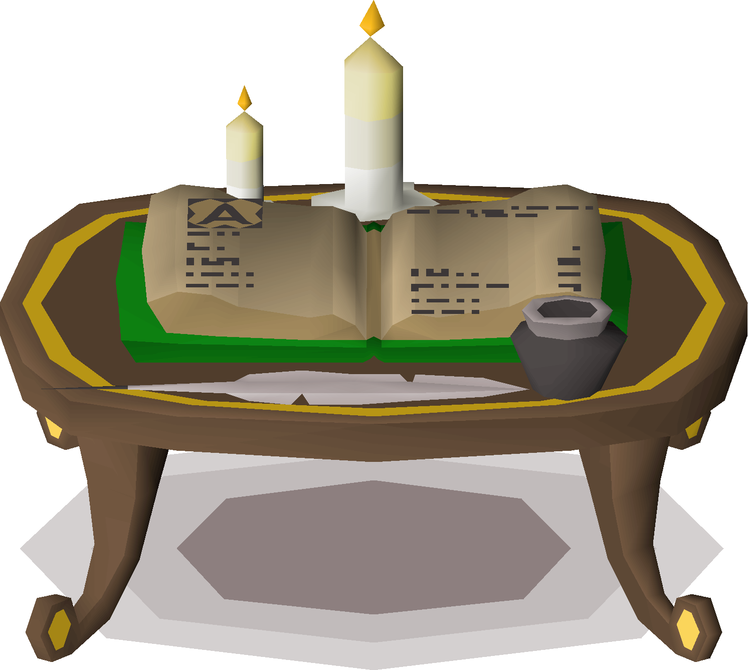 Gilded adventure log (interface item)