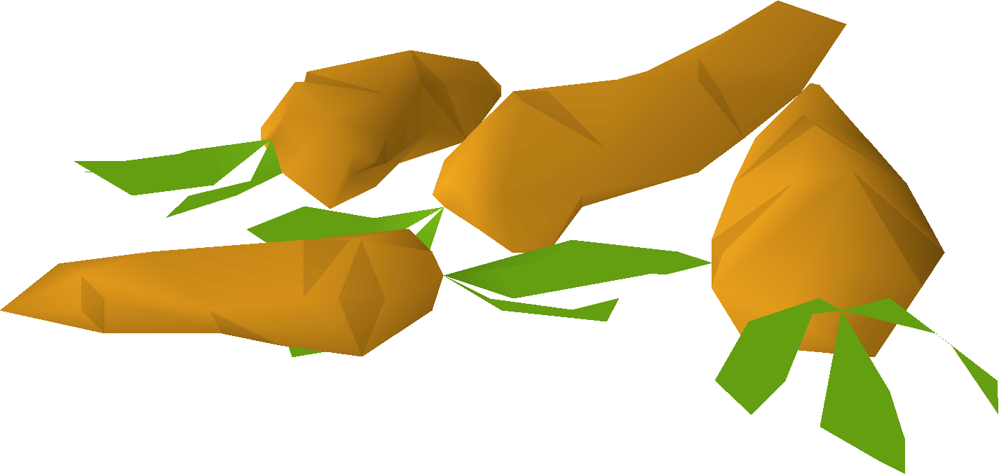 Conspicuous carrot scraps