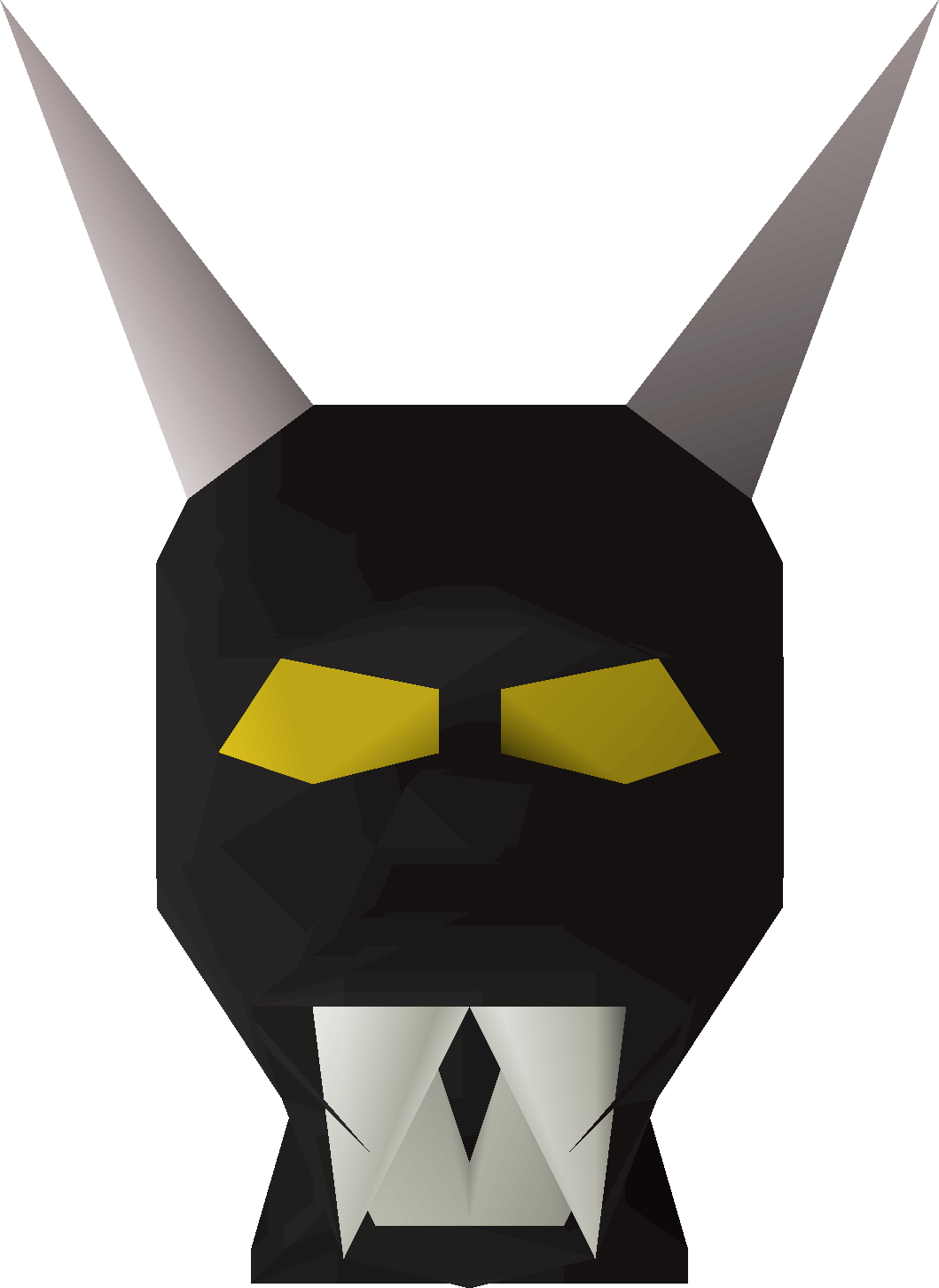 Black h'ween mask