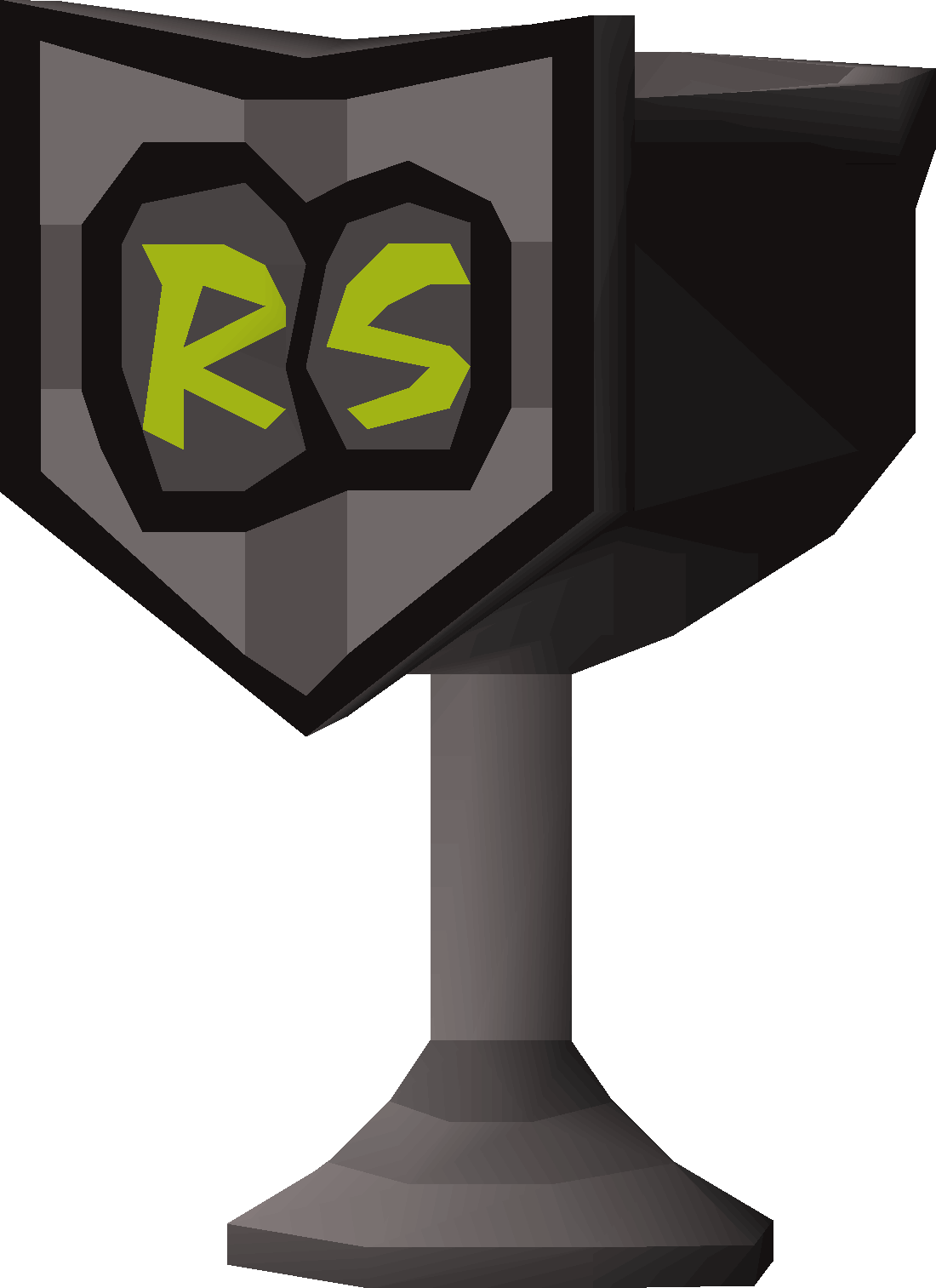 Twisted iron trophy