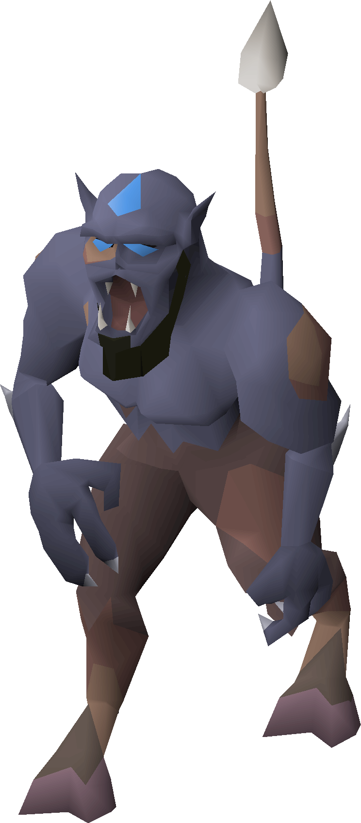 Scarred lesser demon