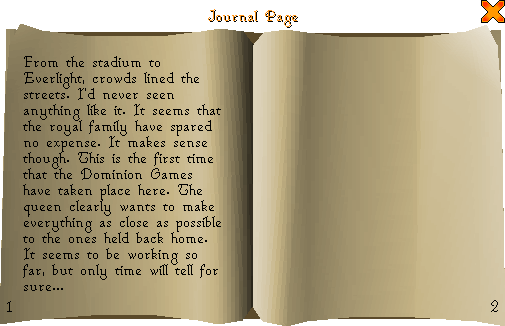 Journal page when read.