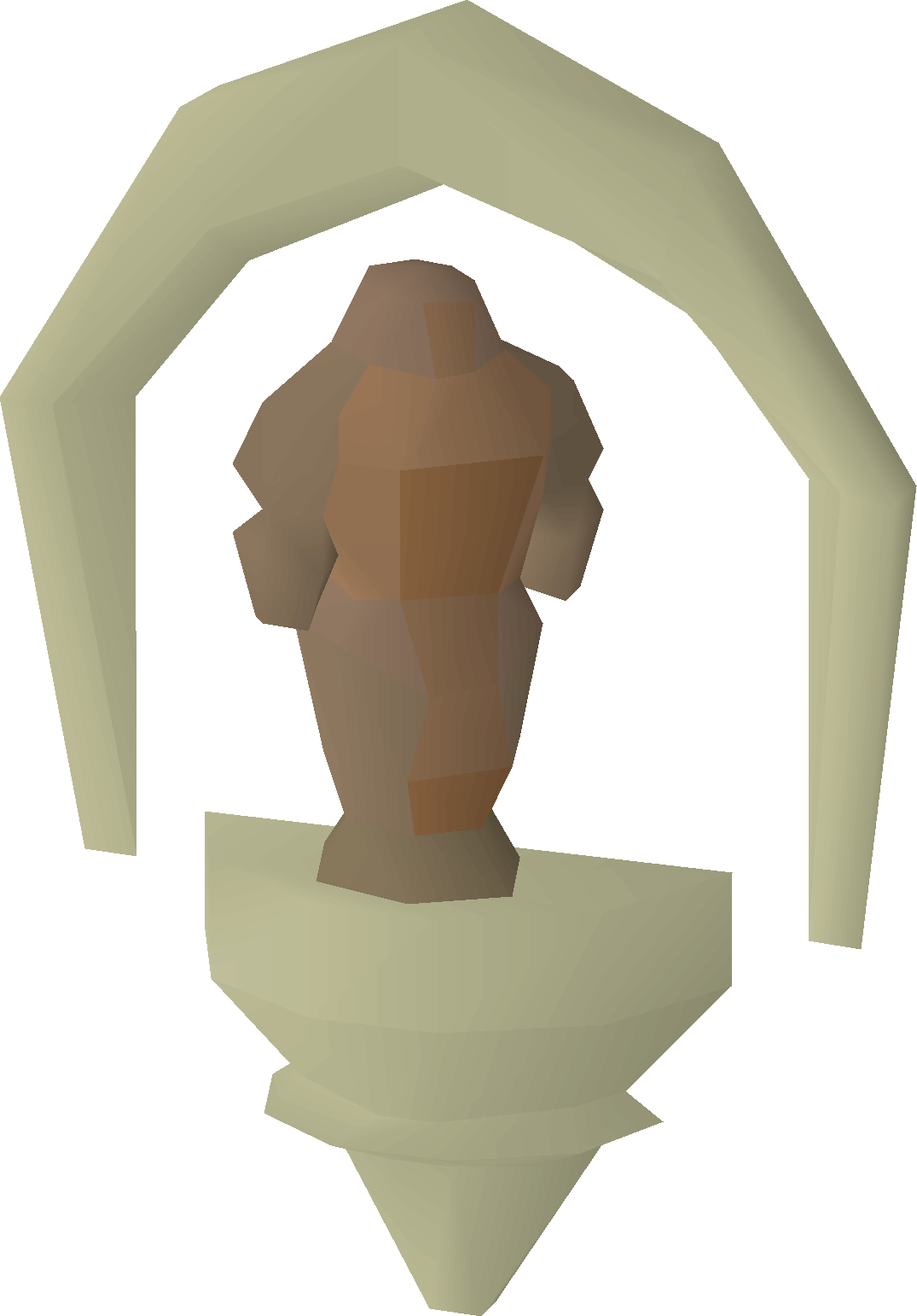 Statuette in alcove