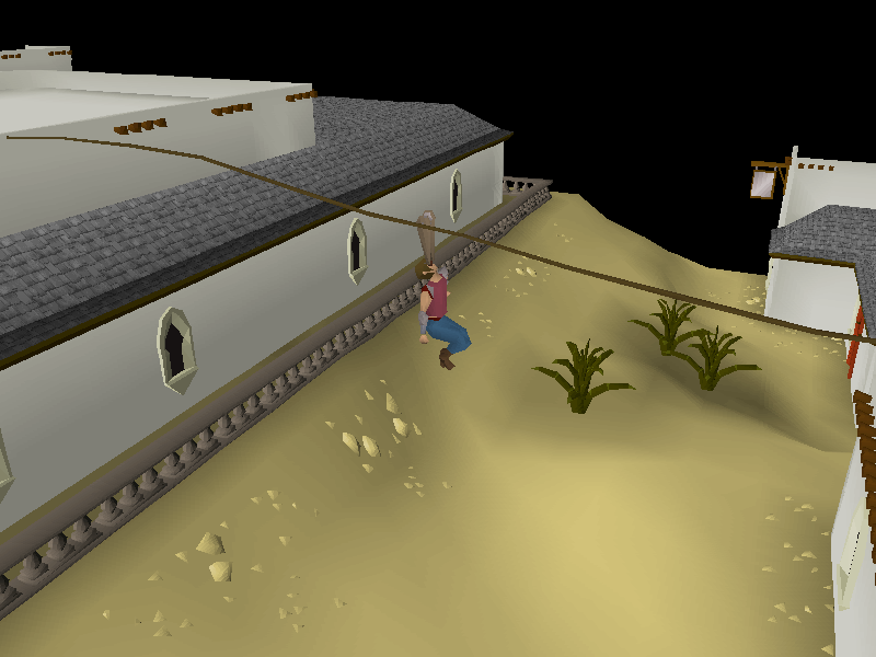 Zip line (Al Kharid Rooftop Course)