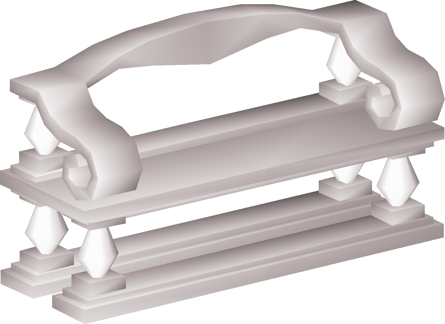 Marble decorative bench (interface item)