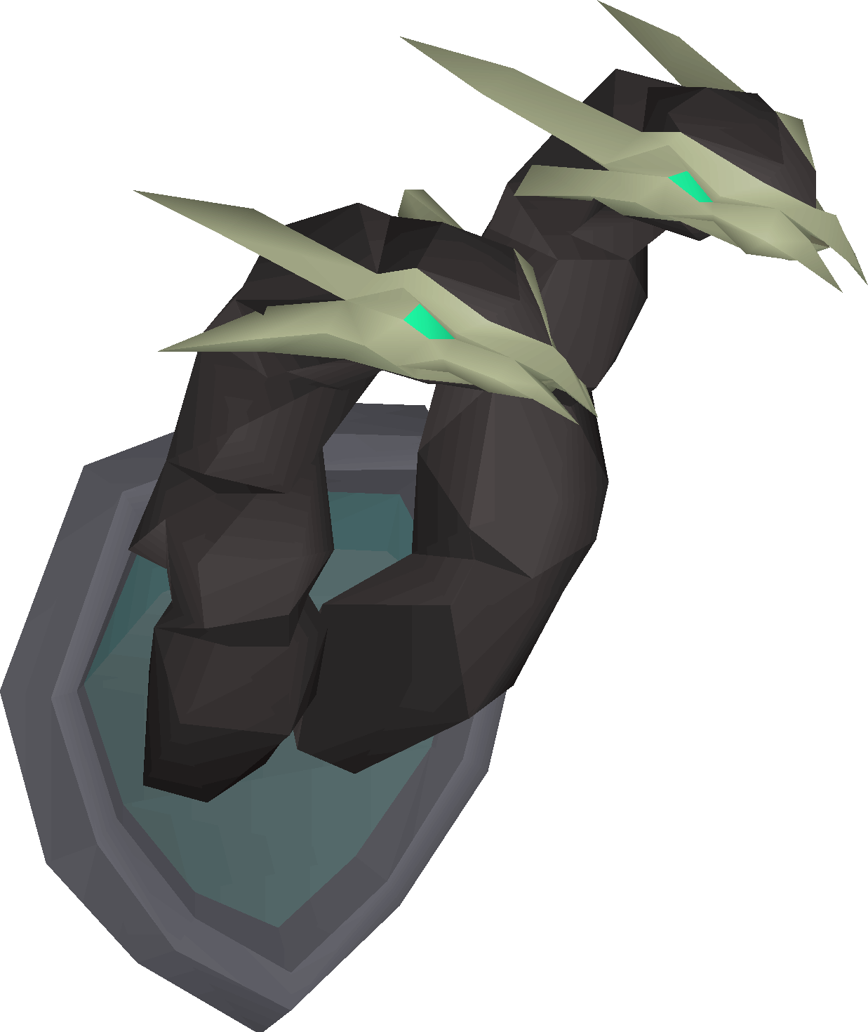 Mounted Alchemical Hydra head (interface item)