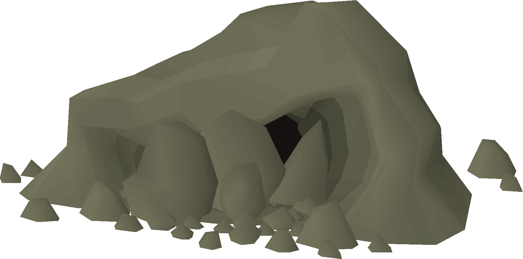 Collapsed crab hole