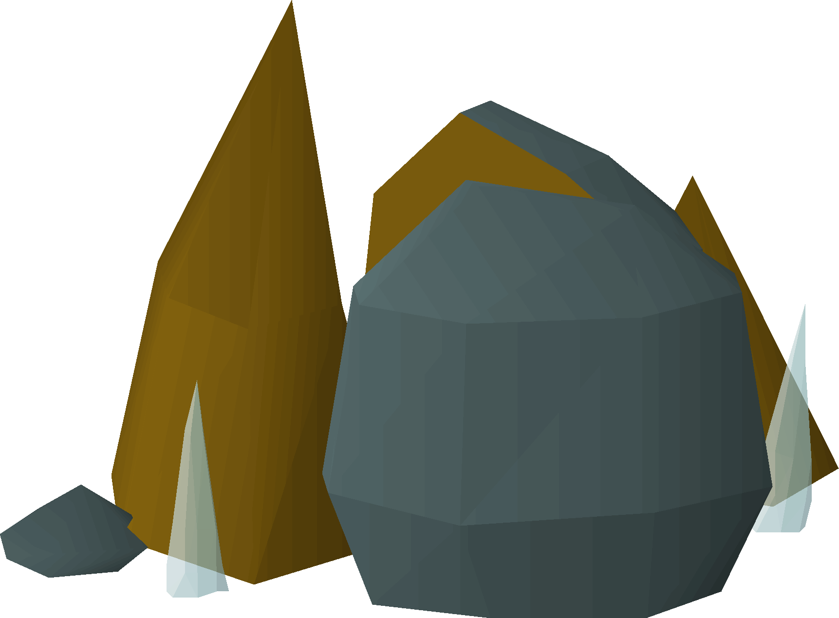 Soft clay rocks