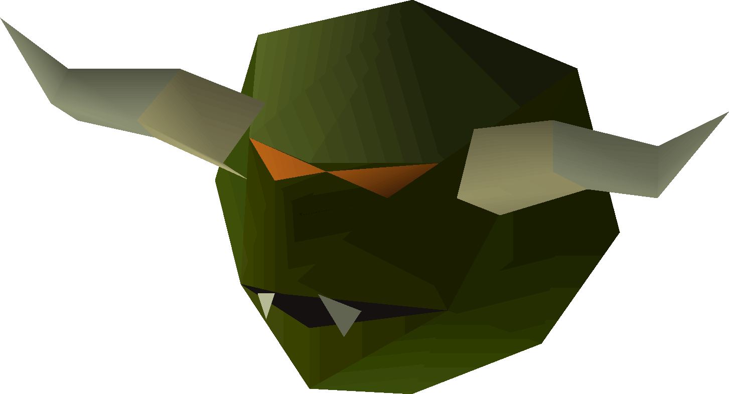 Stuffed kurask head