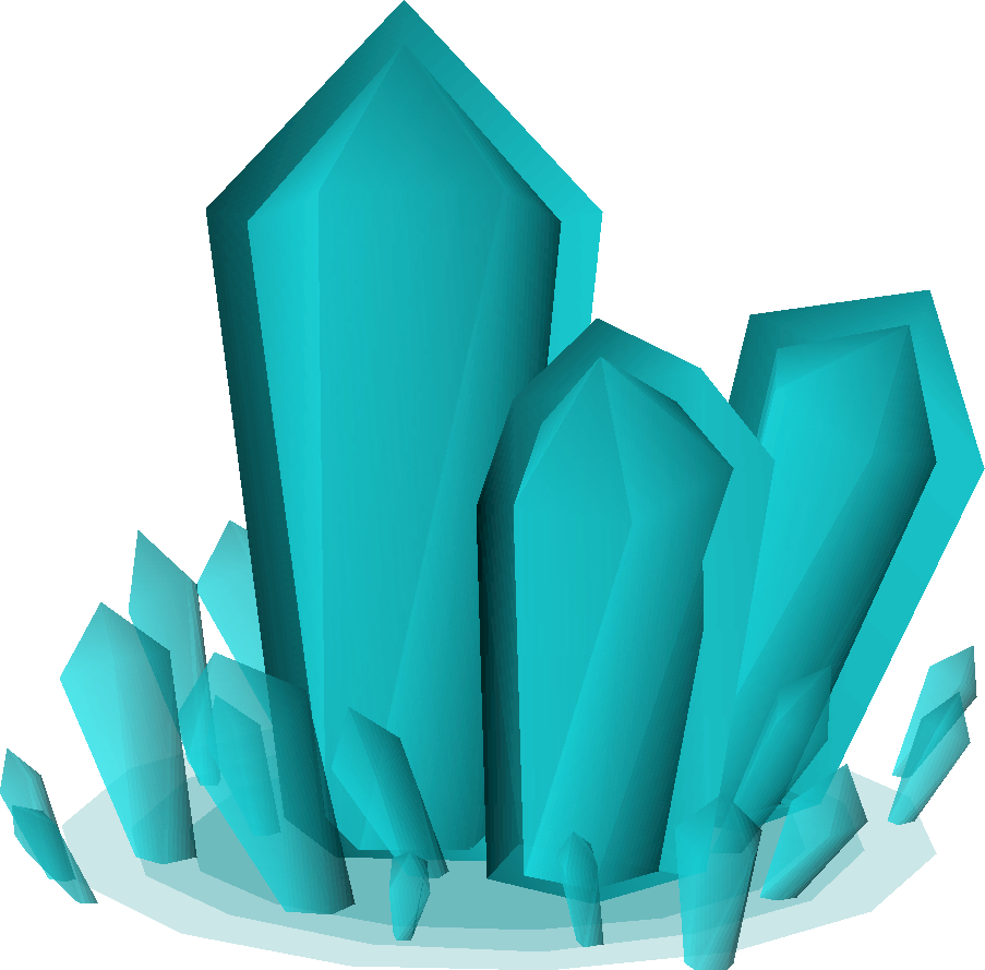 Cyan crystal (Tale of the Righteous, interface item)