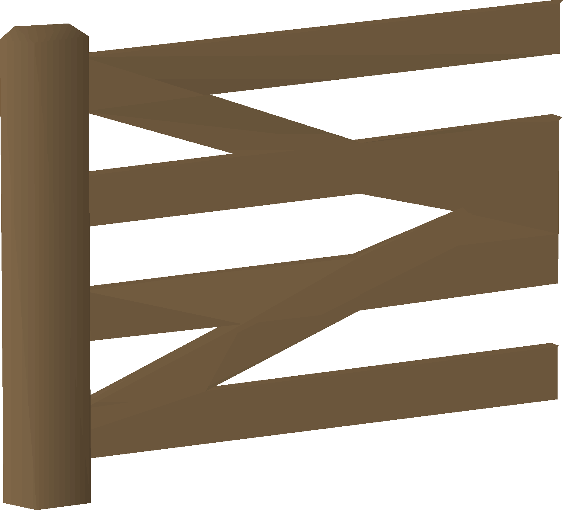 Sturdy wooden gate