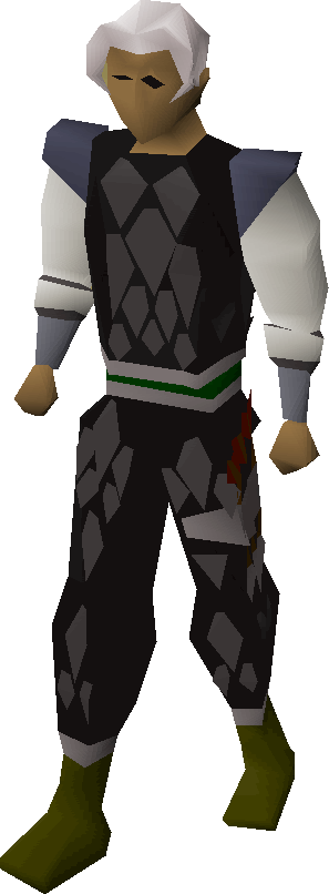 Black d'hide trimmed armour