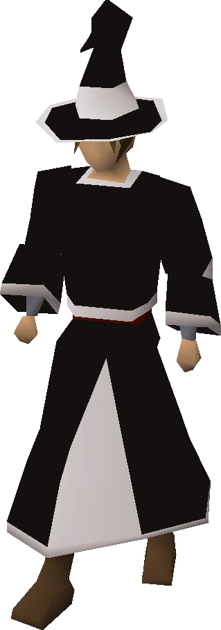 Black trimmed wizard robes