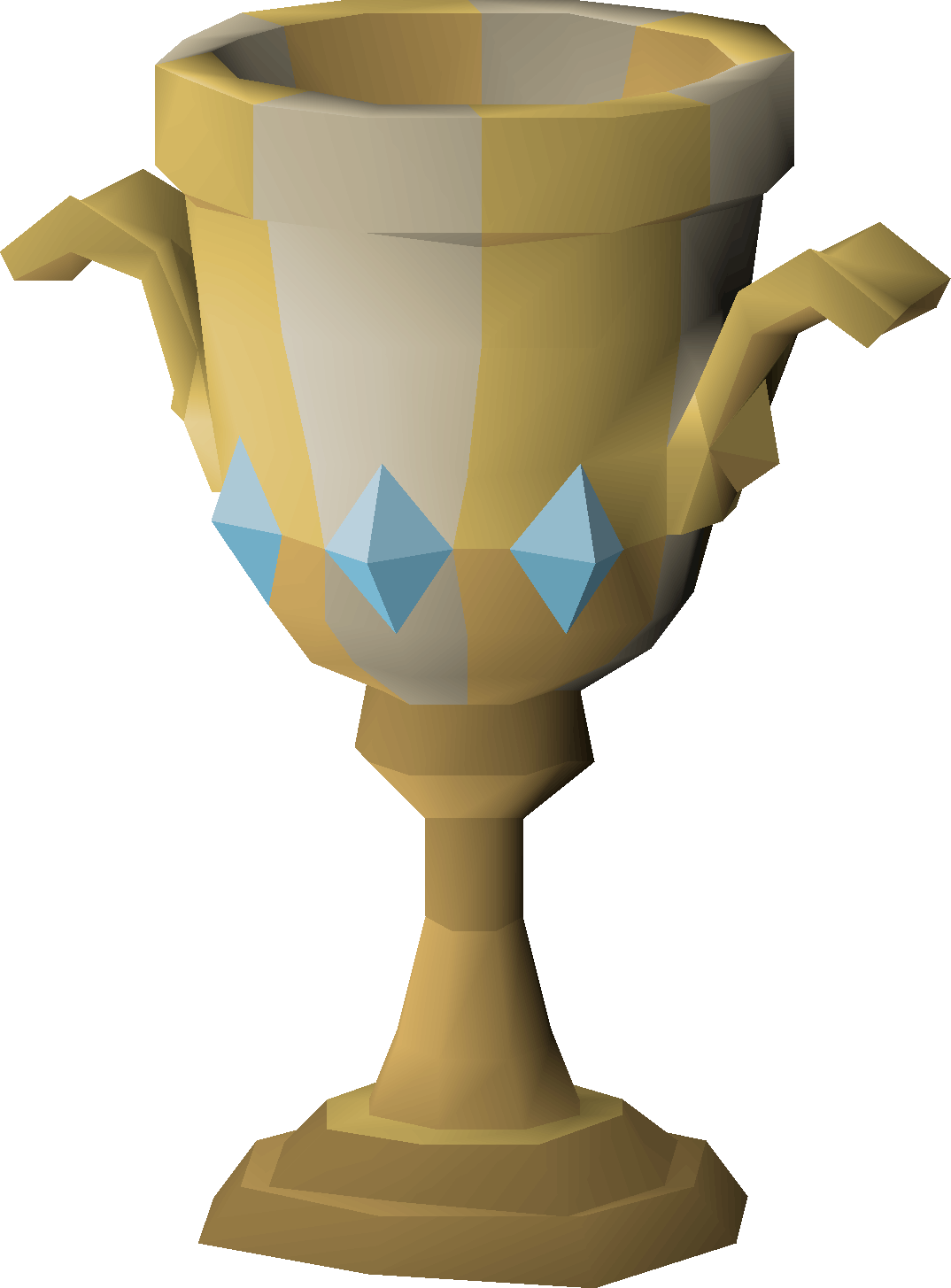 Gold speedrun trophy