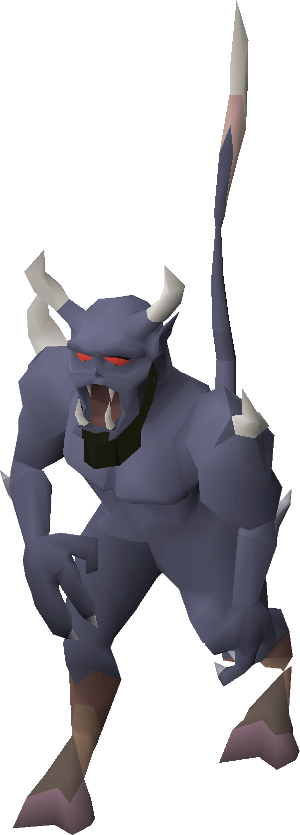 Scarred black demon