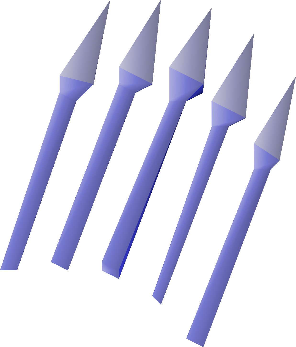 Blurite bolts (unf)